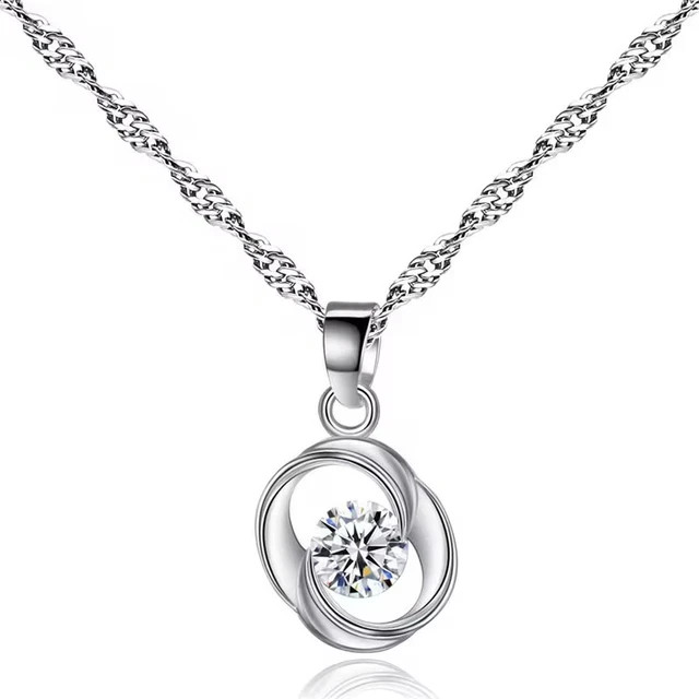 1.60Ct Round Cut Lab Created Diamond Women’s Gift Pendant 14k White Gold Plated