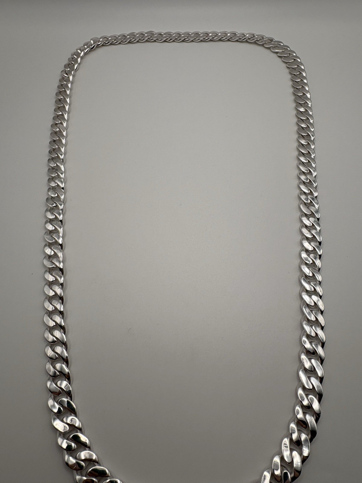 28 INCH 10MM .999 SOLID FINE SILVER CUBAN INFINITY LINK CHAIN NECKLACE 137.6G