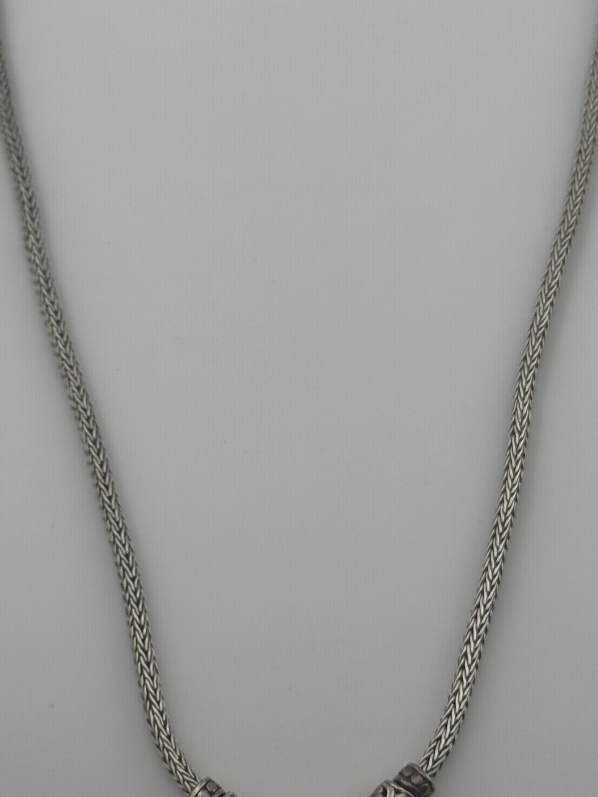 Sterling Silver Heart Necklace Toggle Clasp Signed ATI ID