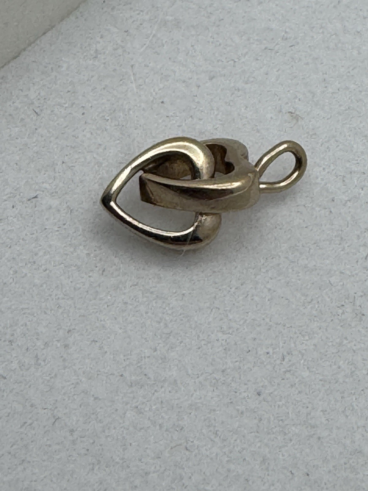 14K GF Double Heart Gold Filled Pendant Craft Elegant Woman Fashion Tiny