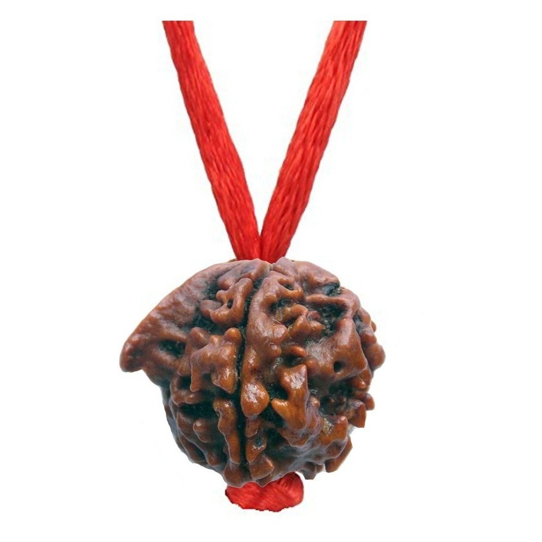 Ganesh Rudraksha Simple Pendant Round Red Thread For Man