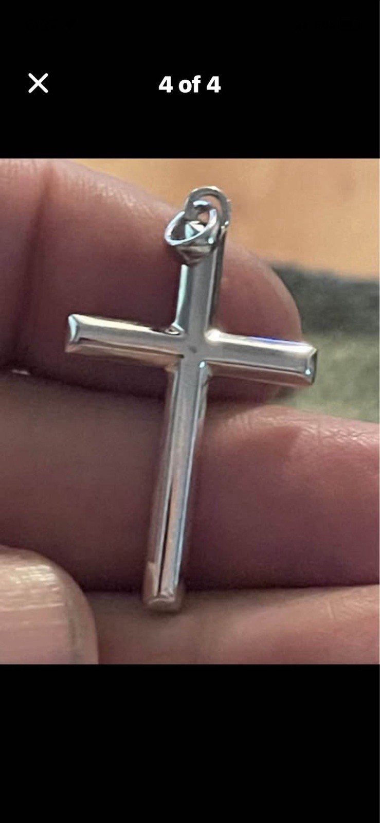 mens cross pendant necklace sterling silver 925