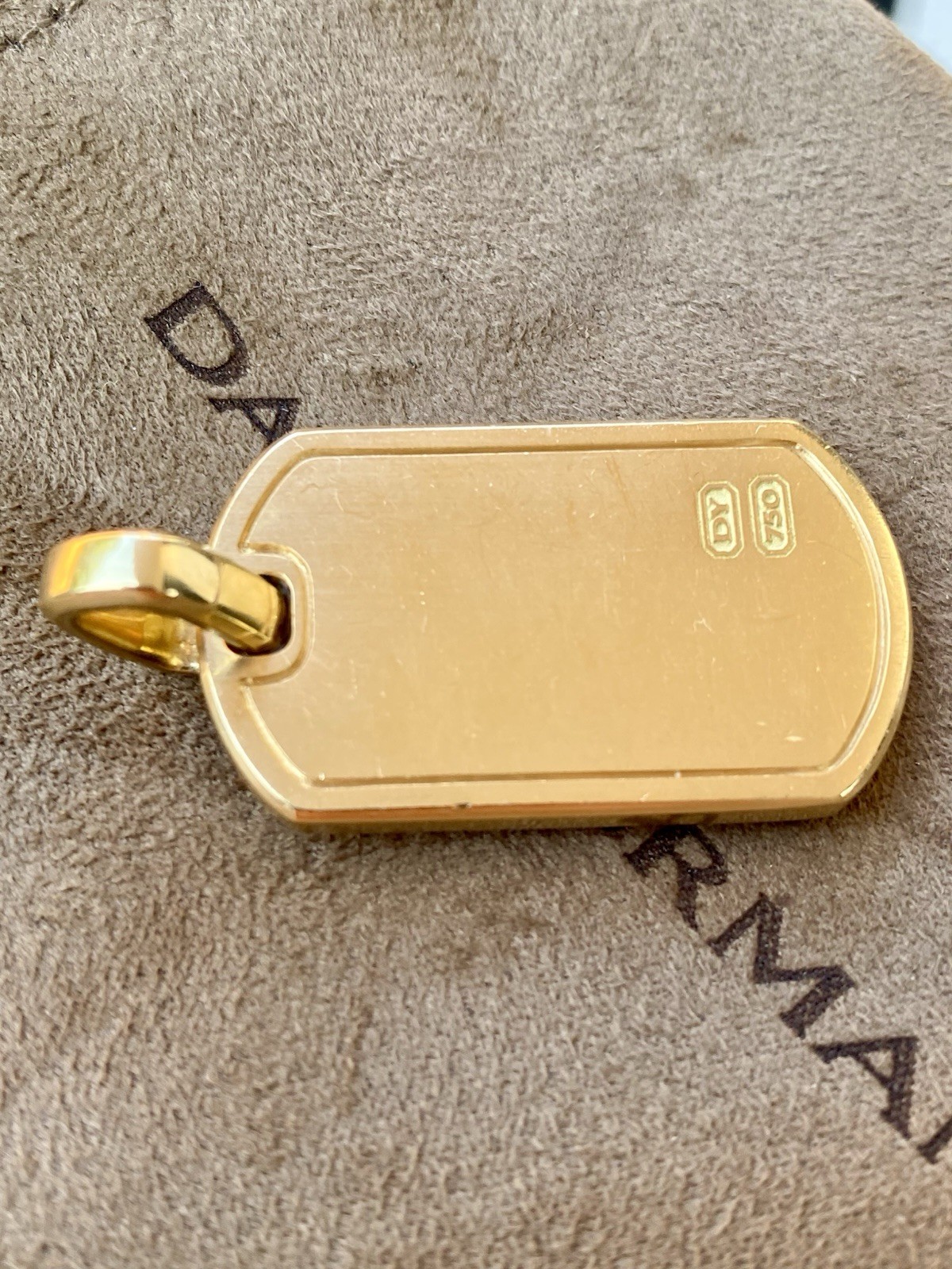 David Yurman 18k Gold Diamond Pyramid Pendant 1.75” $12,500 23.4 Gram