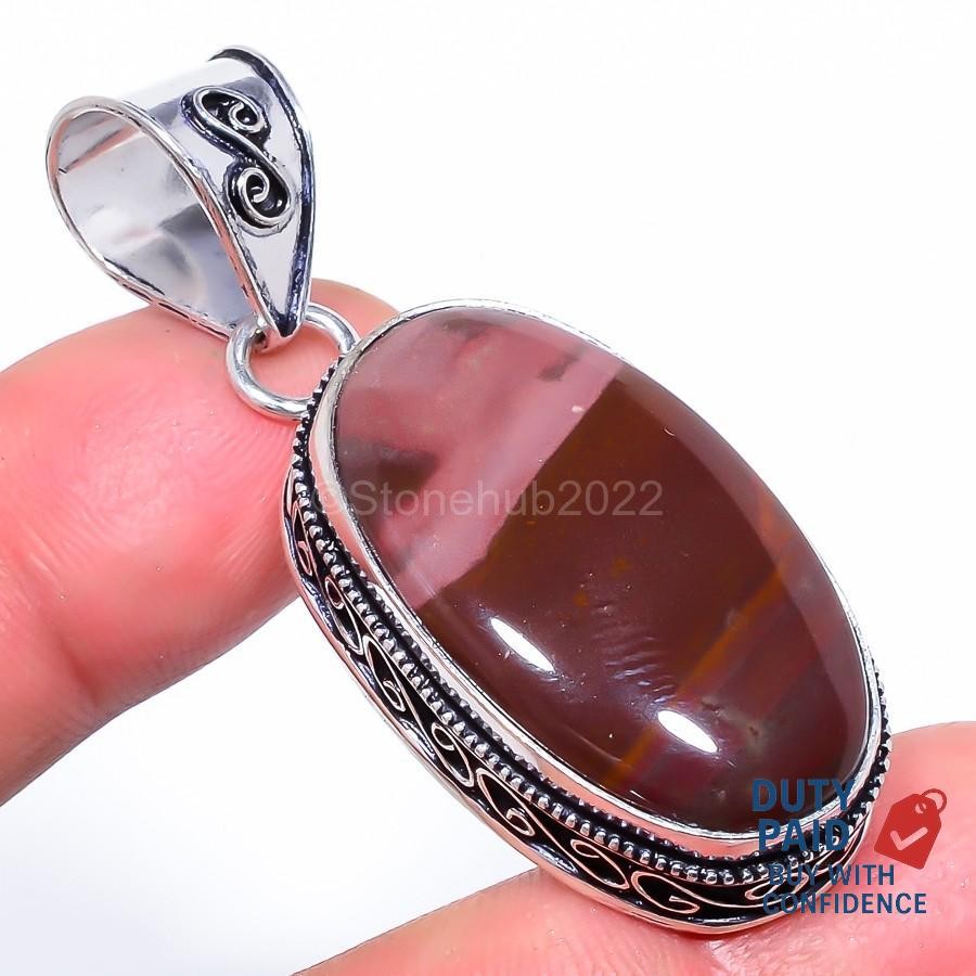 925 Silver Genuine mookaite Engagement Wedding Anniversary Birthday Wife Pendant