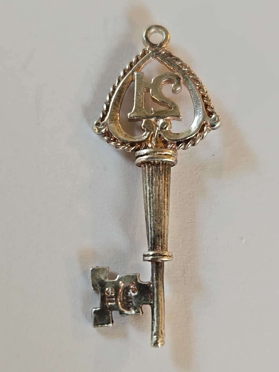 Sterling Silver ~ Key Charm ~ #21 ~ Pendant ~ BIRTHDAY~ ANNIVERSARY ~ VINTAGE!