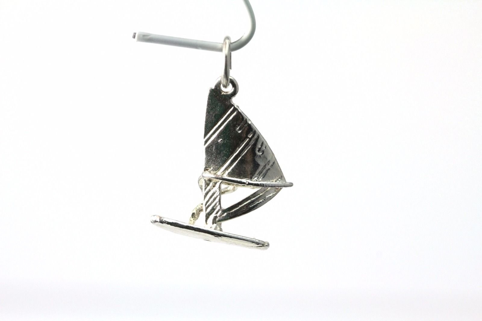 925 Sterling Silver Sailboarder Windsurfer Sport Charm 1.7 Grams (PEN3470)