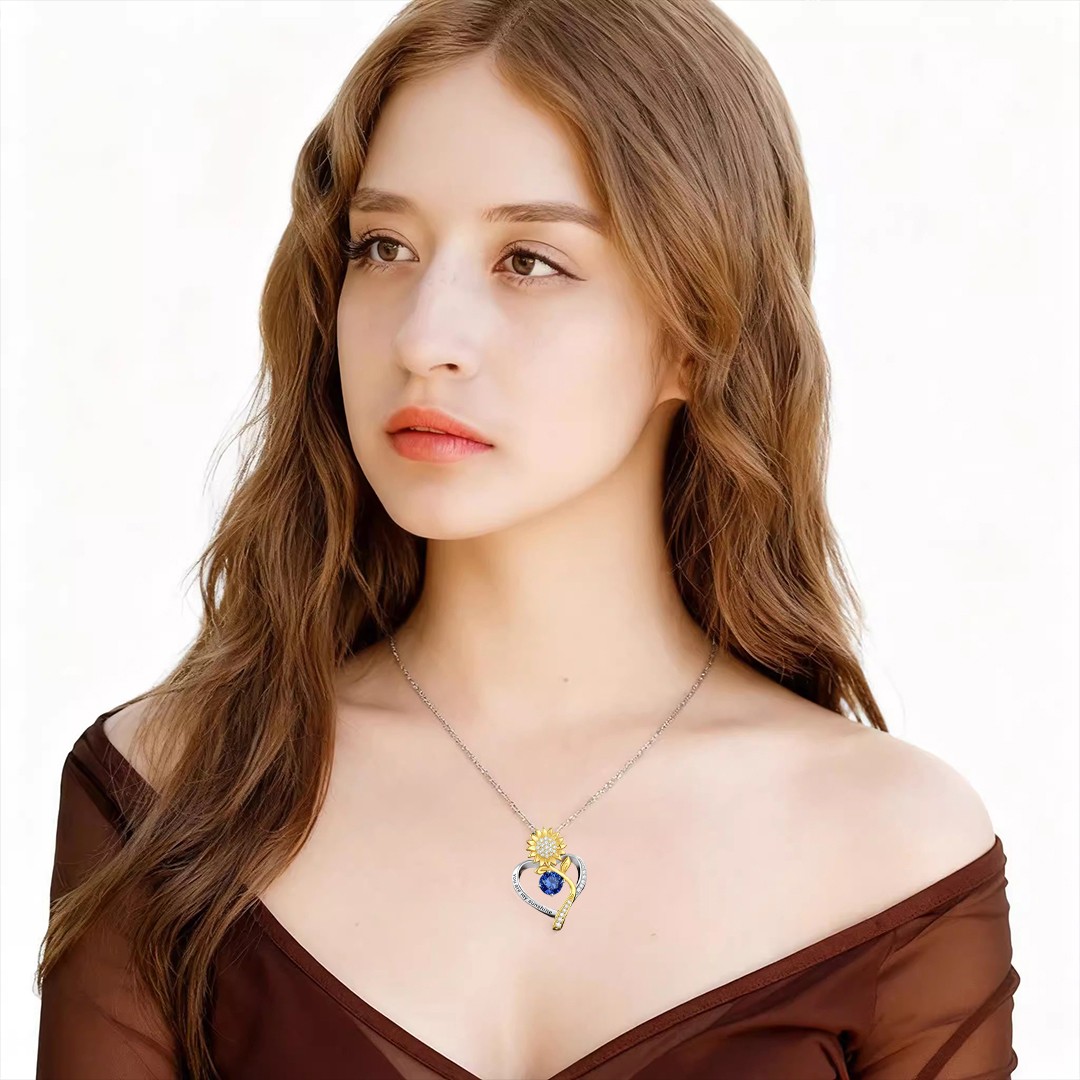 18K Gold Plated Sunflower Necklace: The Perfect Anniversary & Birthday Gift