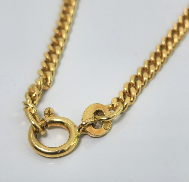 18k Yellow Gold 24″ UNOAERRE Cuban Link 2.5mm Necklace 14.4g
