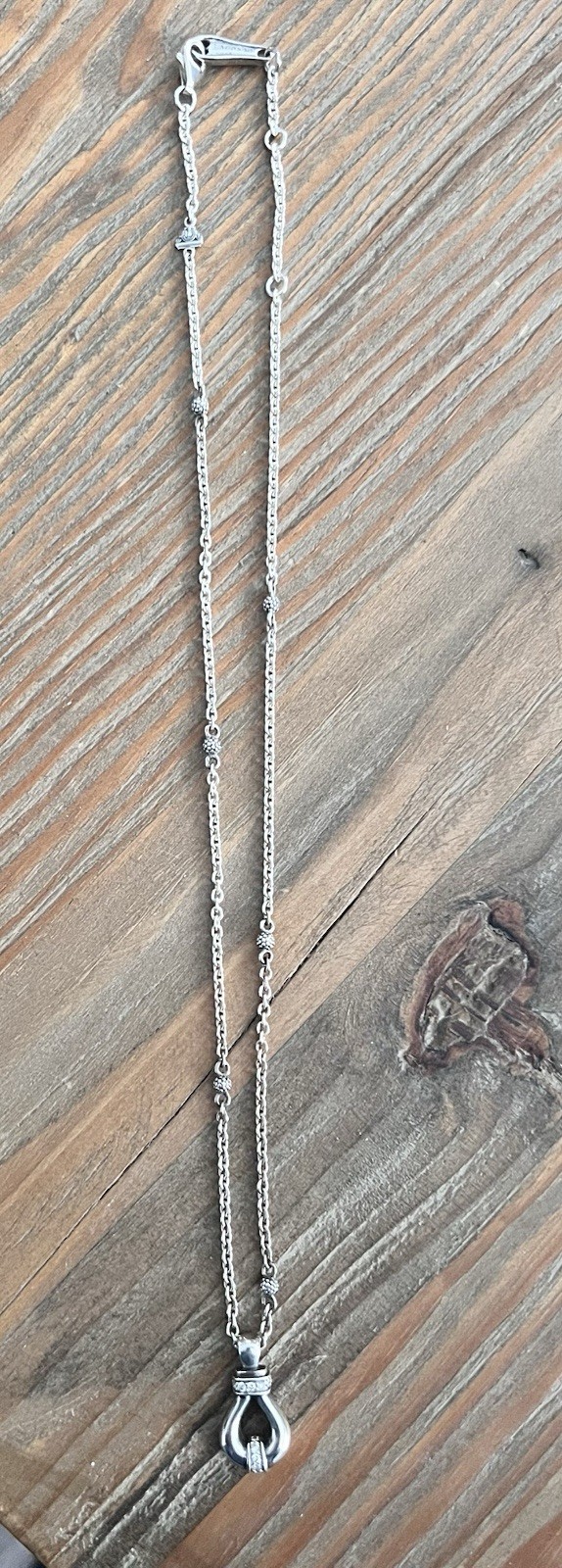 Lagos Sterling Silver Pendant Necklace with Diamonds