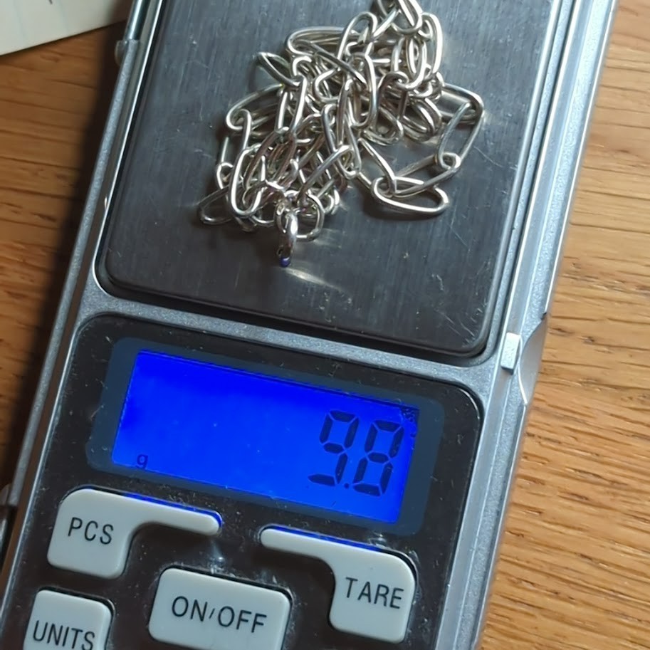 Silver 925 Ladies Necklace Chain, 9.8g, Very Good Condition