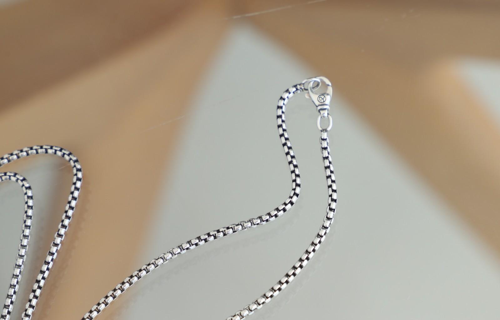 Men’s David Yurman 2.7mm Sterling Silver 22 in Box Chain Necklace