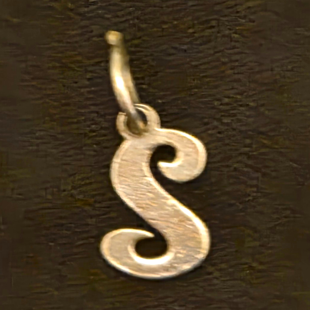 James Avery Signed 925 Sterling Silver Letter S Alphabet Charm Pendant