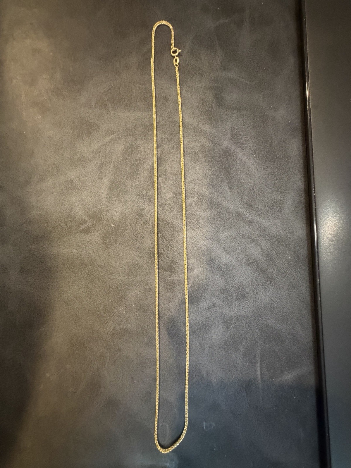 20” 10k Real Gold Spiga Wheat Necklace Chain 1.4mm