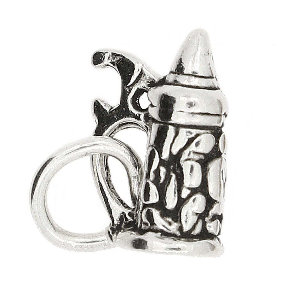 Sterling Silver Small Beer Stein Mug Charm or Pendant