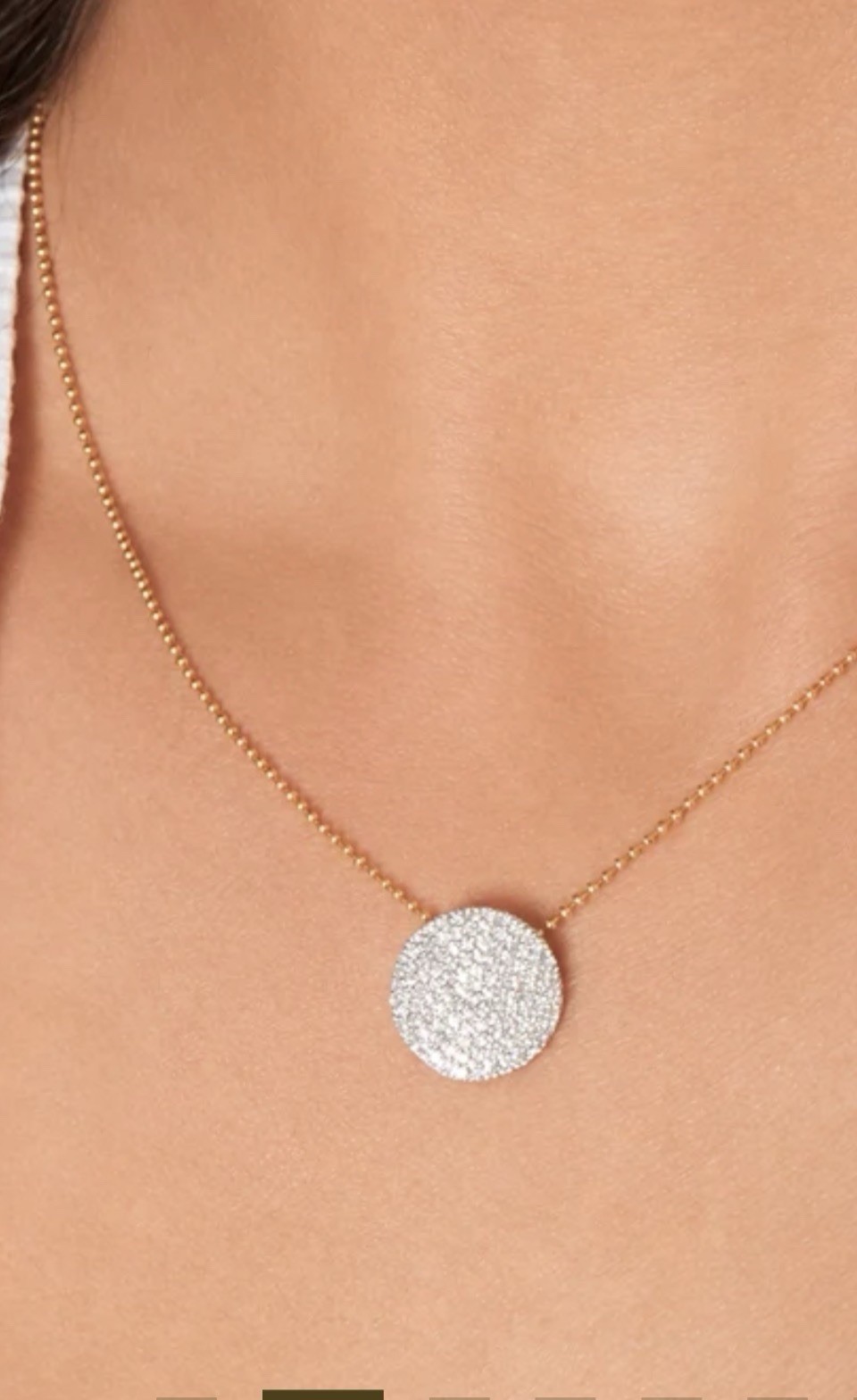 Phillips House 16” 14K Gold Diamond Infinity Necklace. Diamonds total 0.57cttw.