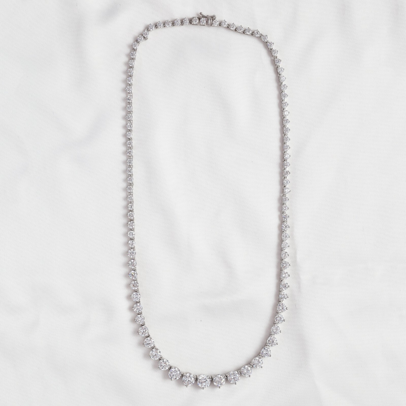 7.00 Cttw GIA Authentic Round Real Diamond 16″ Tennis Necklace Lab Grown