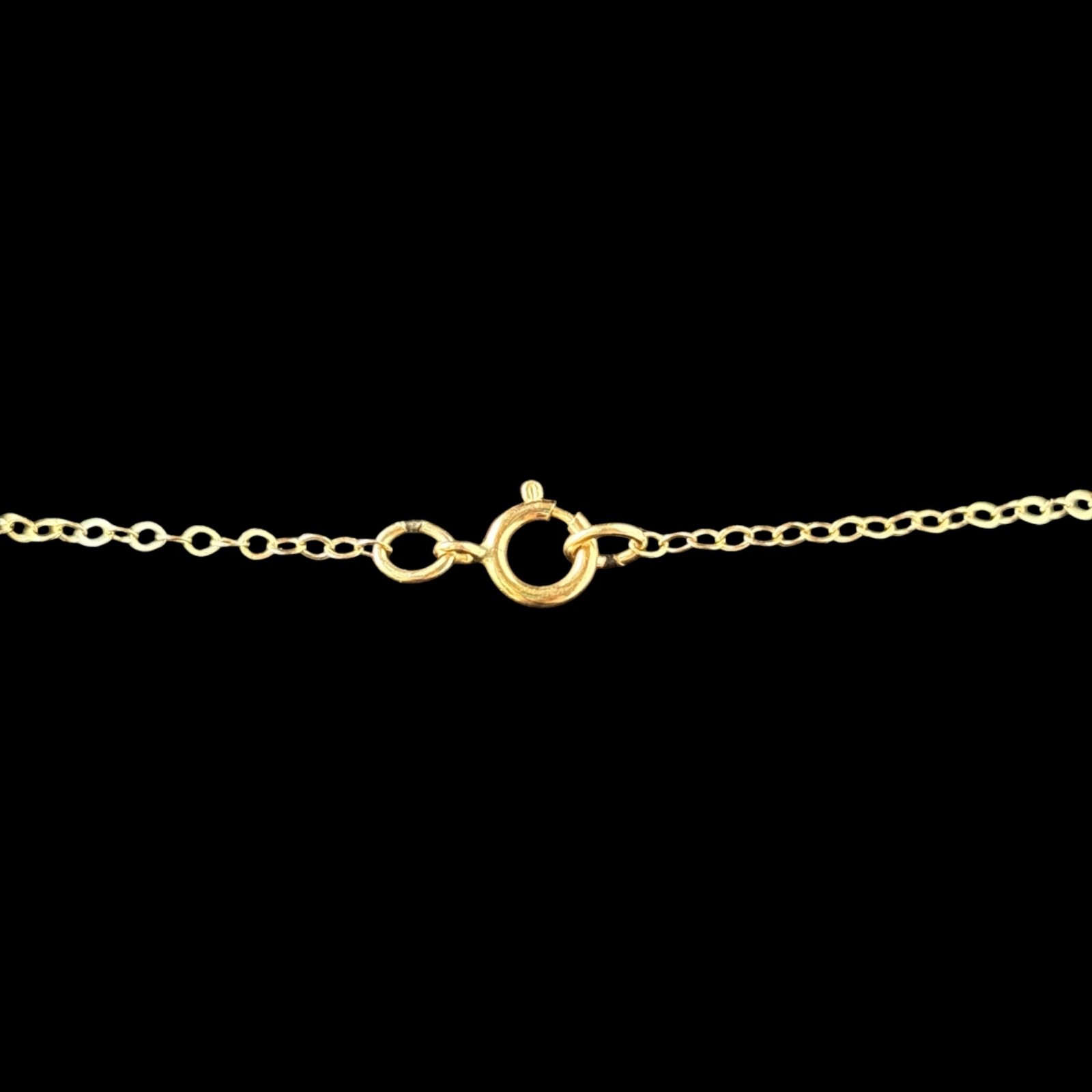 14k Yellow gold-filled Rainbow Arc Wire Wrap Necklace Dainty 19in long