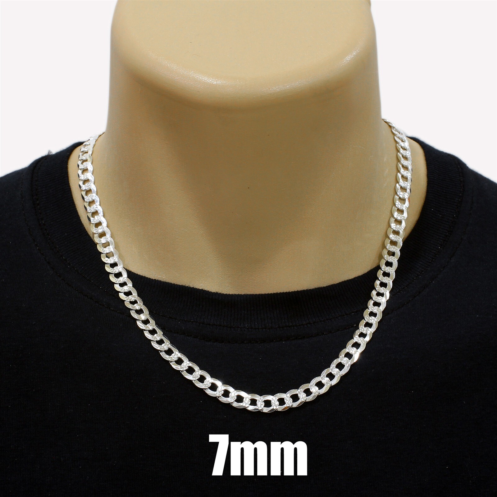 Guaranteed 925 Sterling Silver Miami Cuban Chain Necklace Men’s Jewelry
