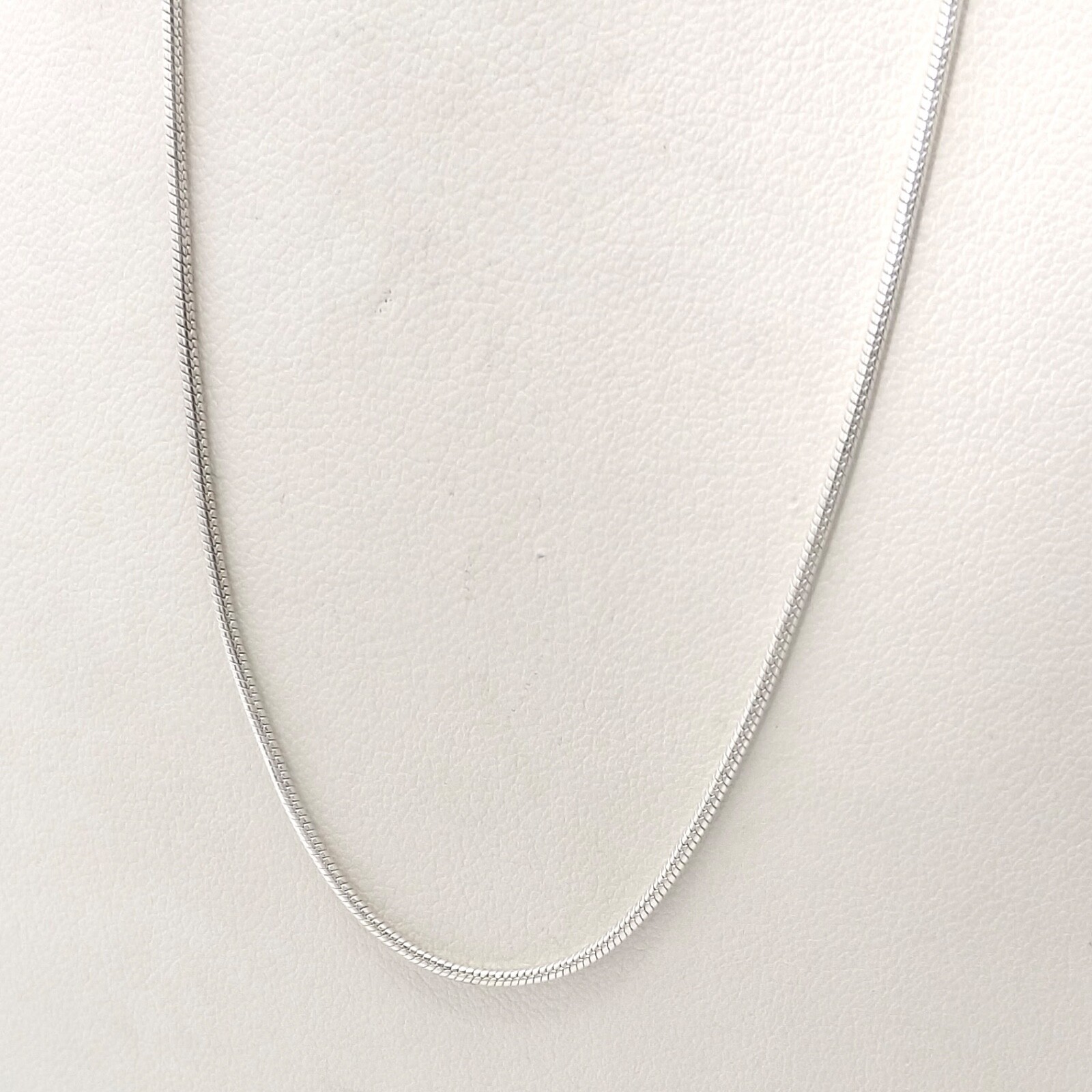 Sterling Silver Snake Link Pendant Chain Necklace Italy 36in Long