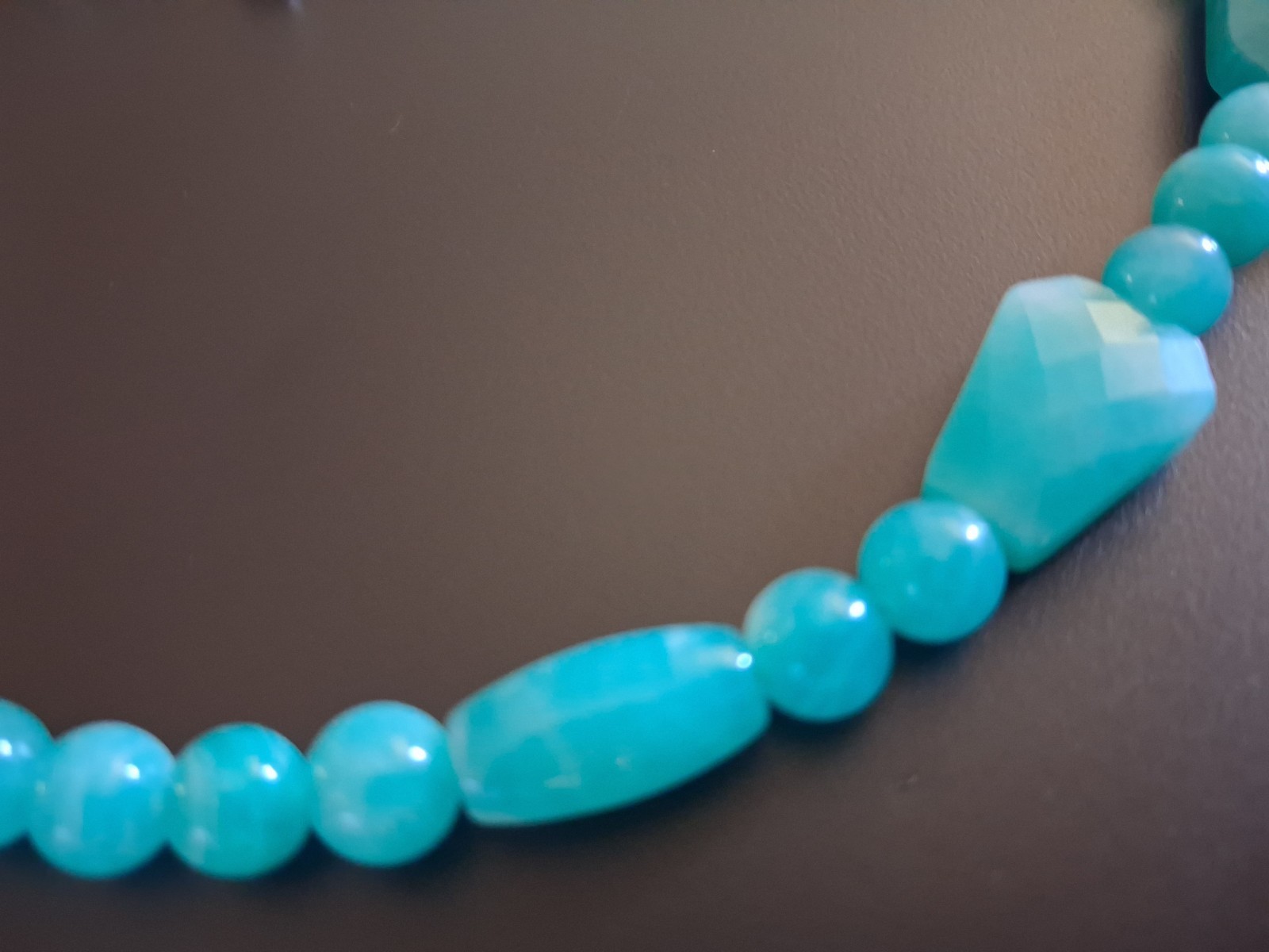 Jay King Amazonite Graduated Bead 9.25 Sterling Silver Necklace 18″L NWT