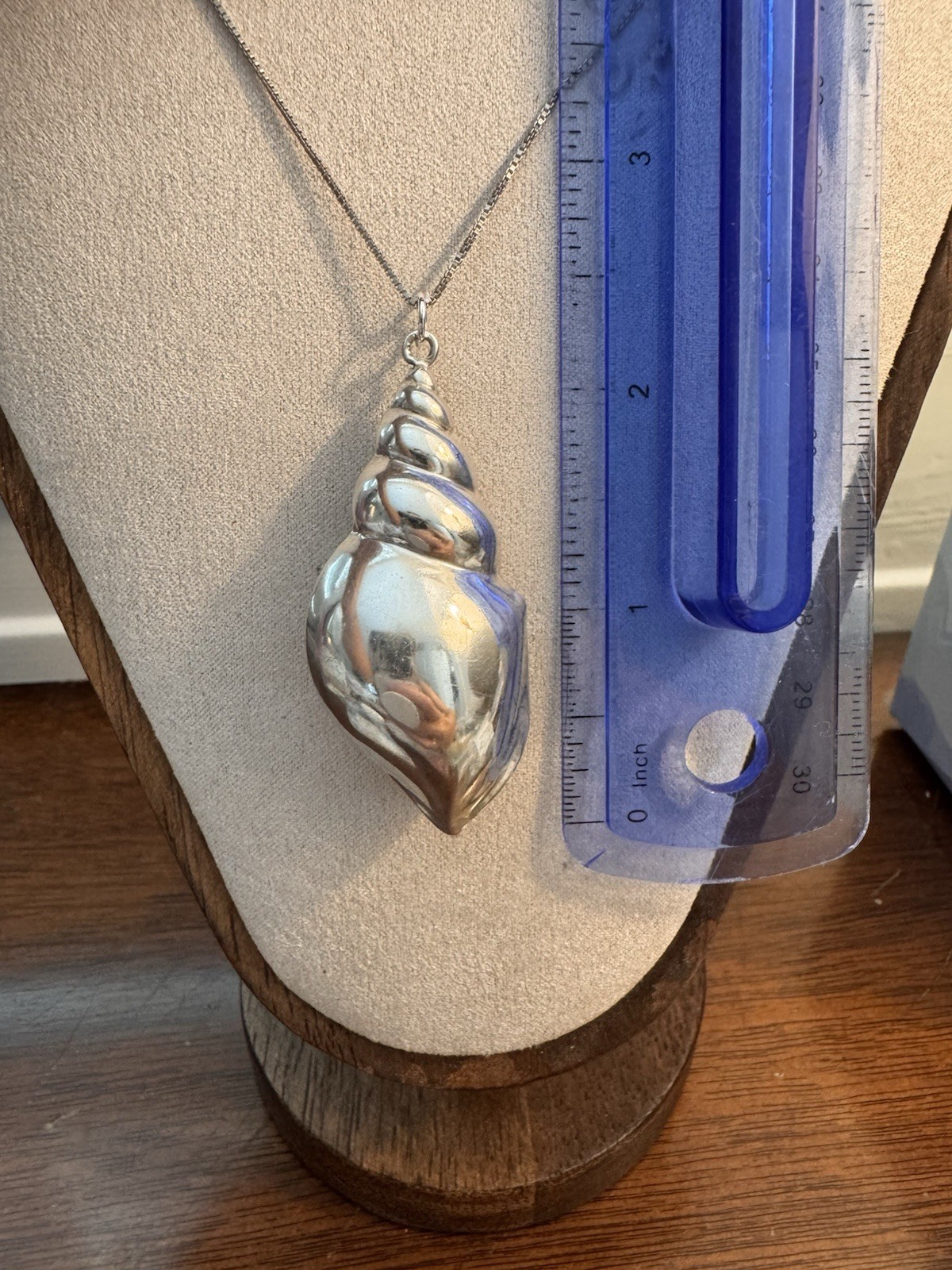 Sterling Silver Shell Pendant for Necklace Conch Coastal Sea Life Beach Theme