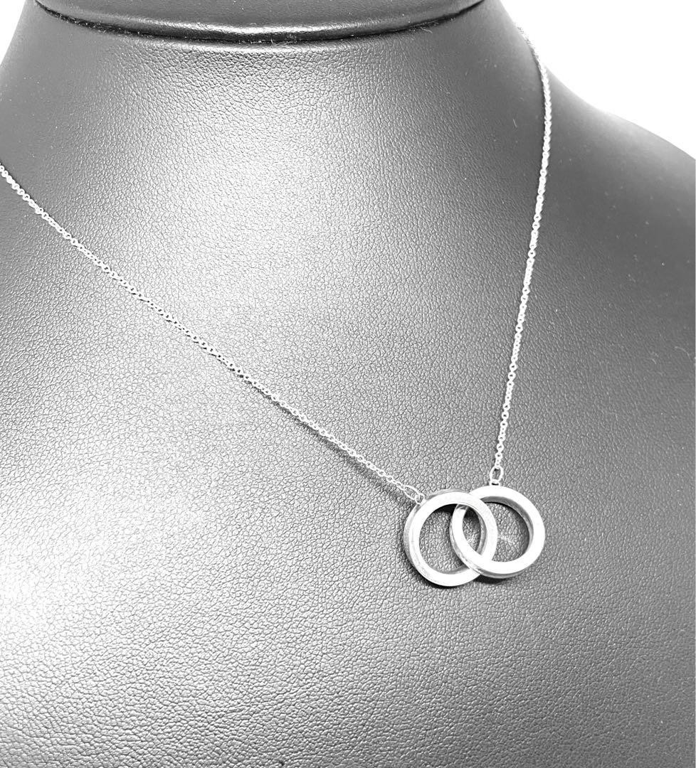 Tiffany & Co. Double Loop Necklace Silver 925 Unisex Pre-Owned