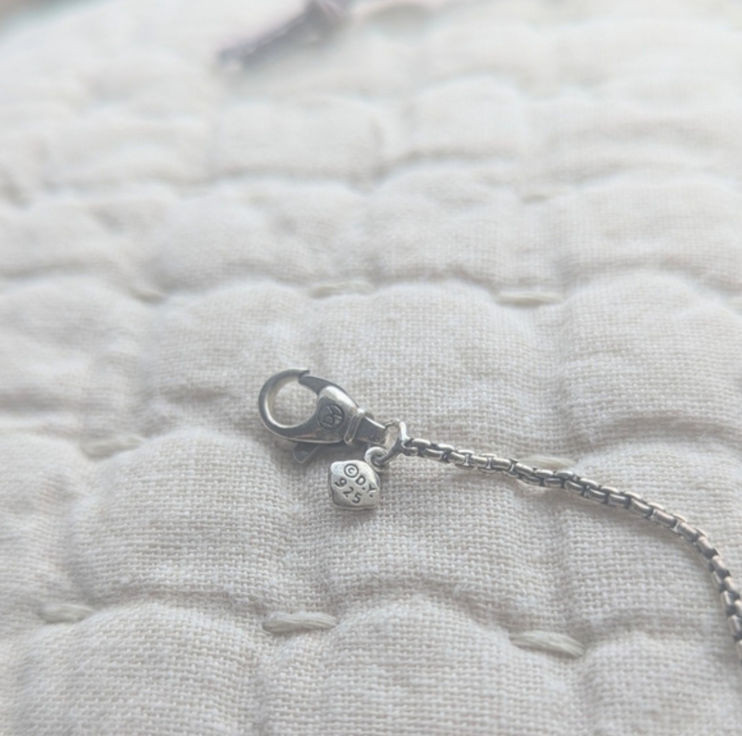 David Yurman Stax Diamond Sterling Silver Large Pendant Necklace