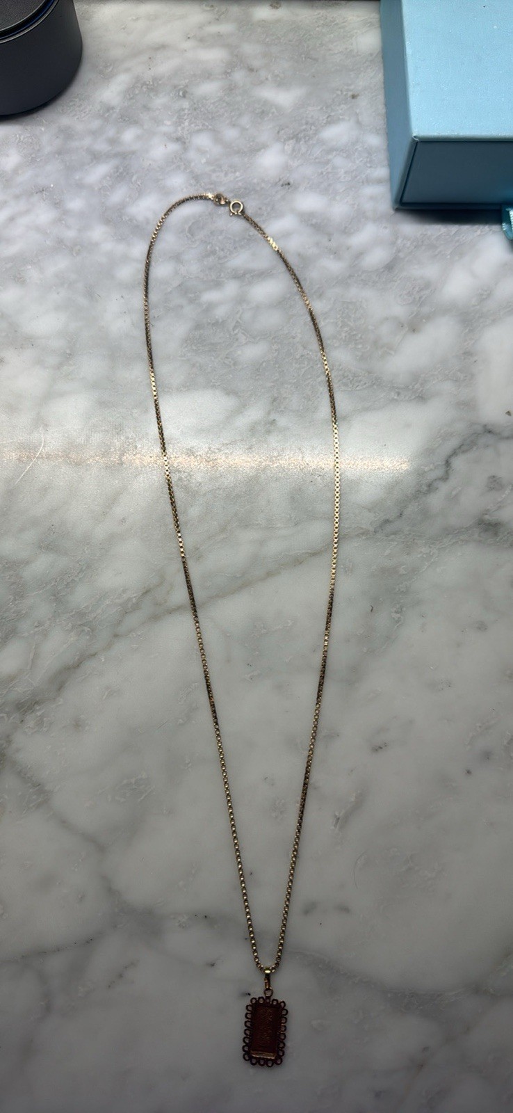 24K PAMP Suisse 1g Fine Gold with 18K Pendant with 14K Box Chain