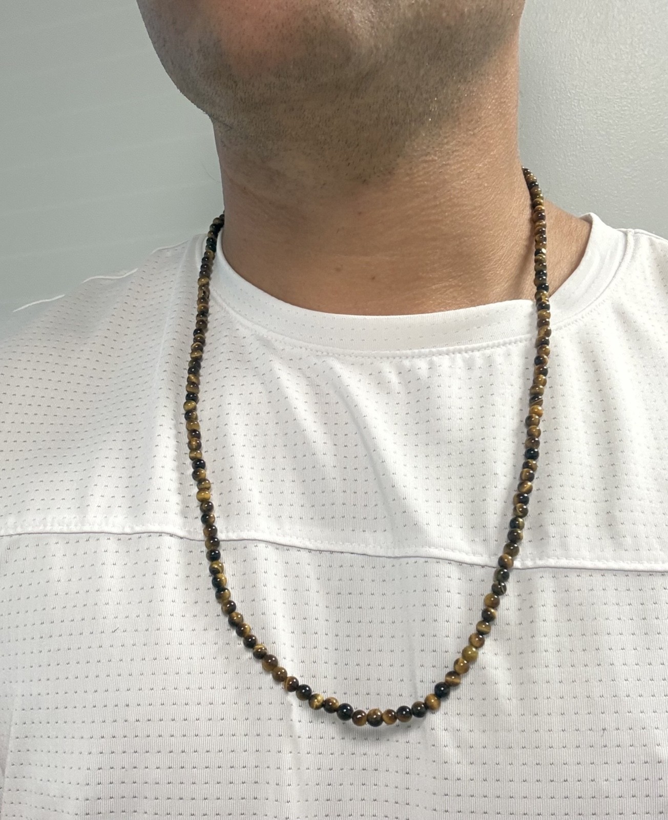 David Yurman .925 Sterling Silver Beads Tiger’s Eye 4mm Necklace 26″