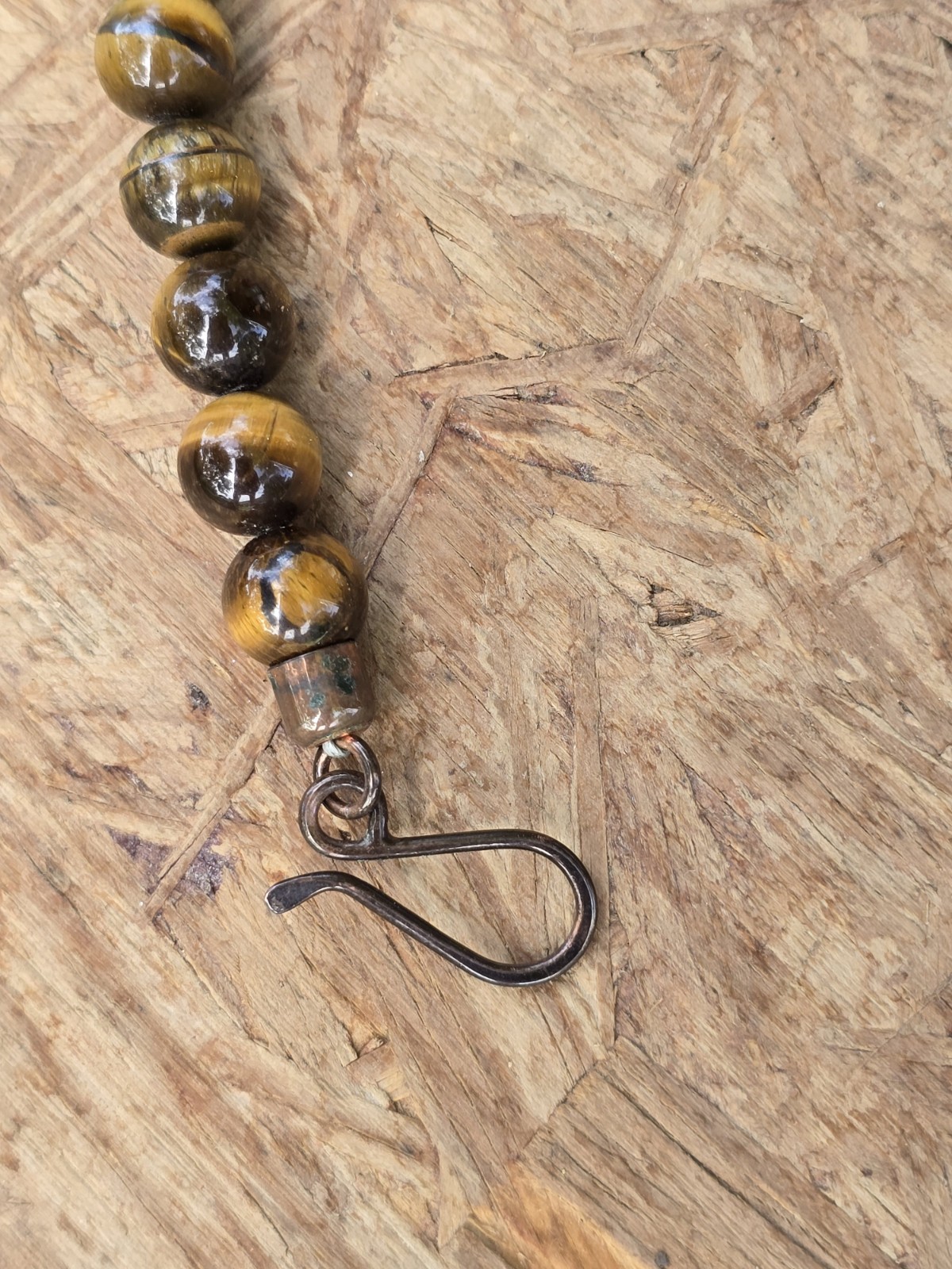 Jay King DTR Tiger Eye Gemstone Necklace Graduated….copper Clasp