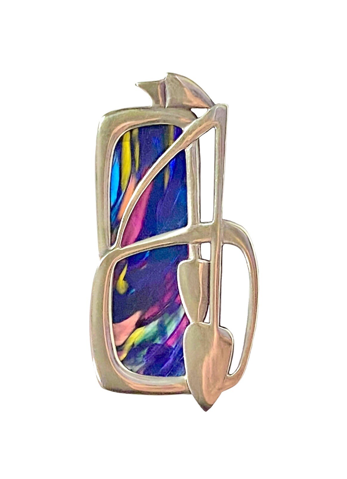 PAT CHENEY + JOHN DITCHFIELD Collaboration ‘Chene D Glas’ BROOCH & PENDANT opt
