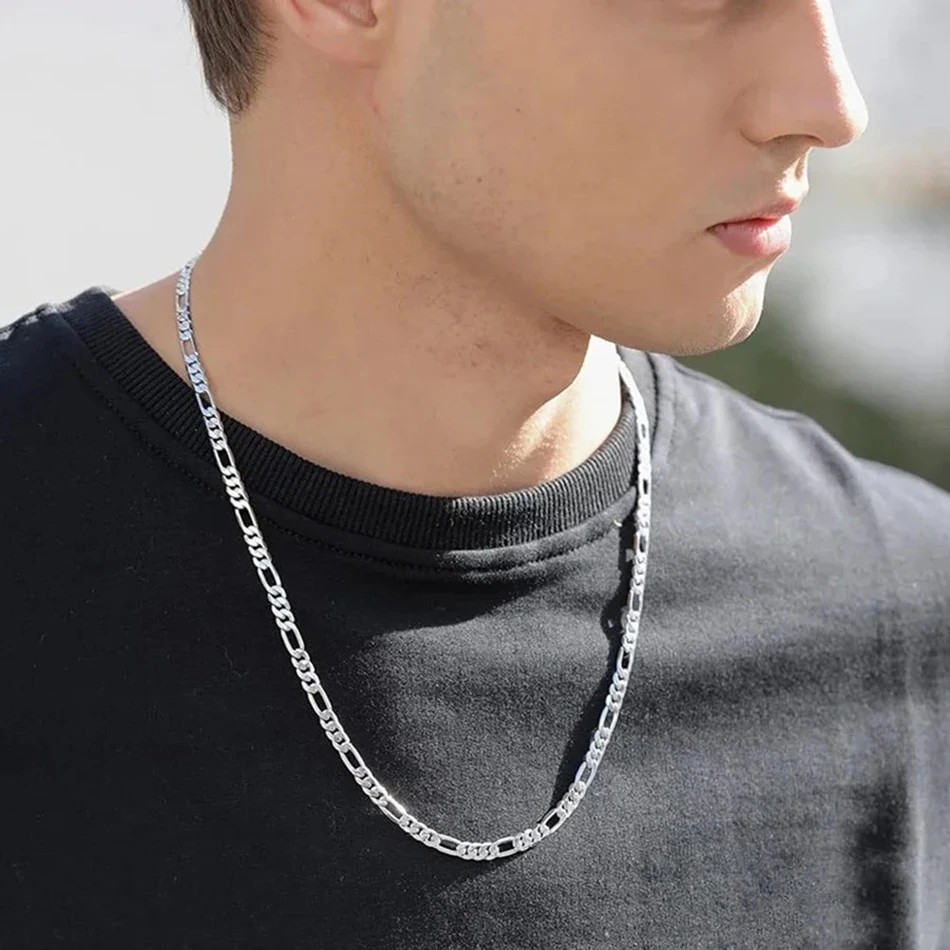 Solid 925 Sterling Silver 5.5MM Mariner Anchor Link Chain Necklace 16″-24″