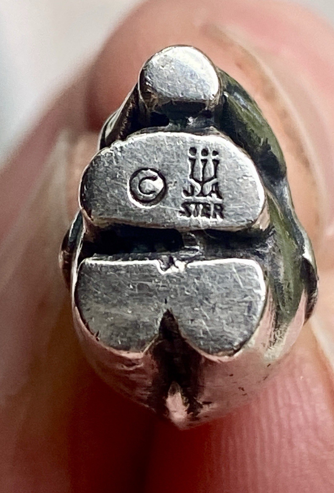 Vintage RETIRED *RARE* Solid Sterling Silver James Avery Elephant Charm, Signed