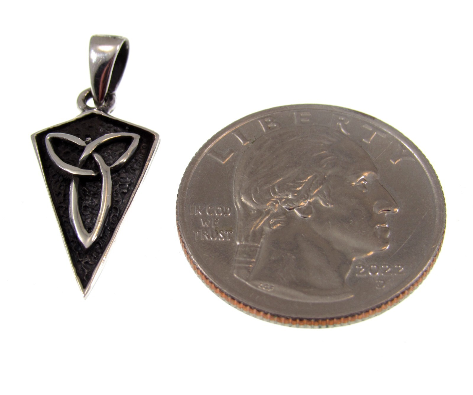 Handcrafted Solid 925 Sterling Silver Celtic Trinity Knot Pendant / Charm