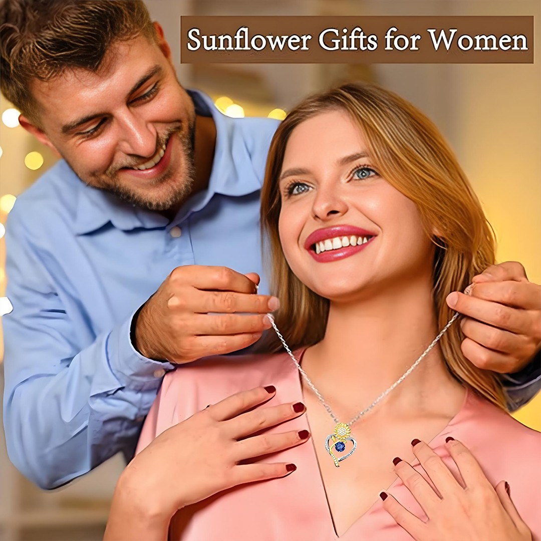 18K Gold Plated Sunflower Necklace: The Perfect Anniversary & Birthday Gift