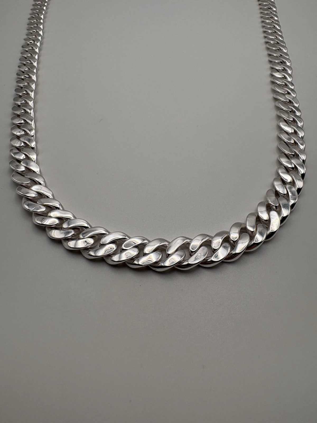 28 INCH 10MM .999 SOLID FINE SILVER CUBAN INFINITY LINK CHAIN NECKLACE 137.6G