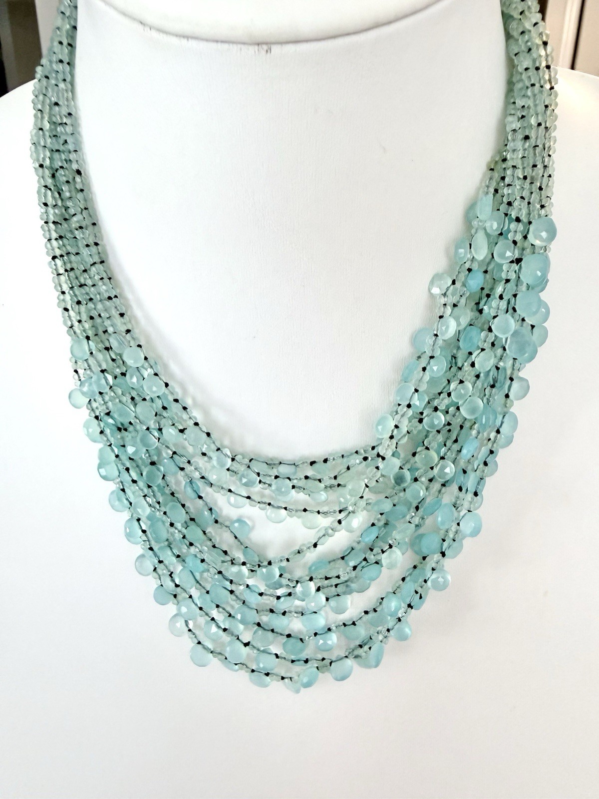 EvaNueva Fine Italian Handcrafted Jewelry Strand Necklace &Bracelet