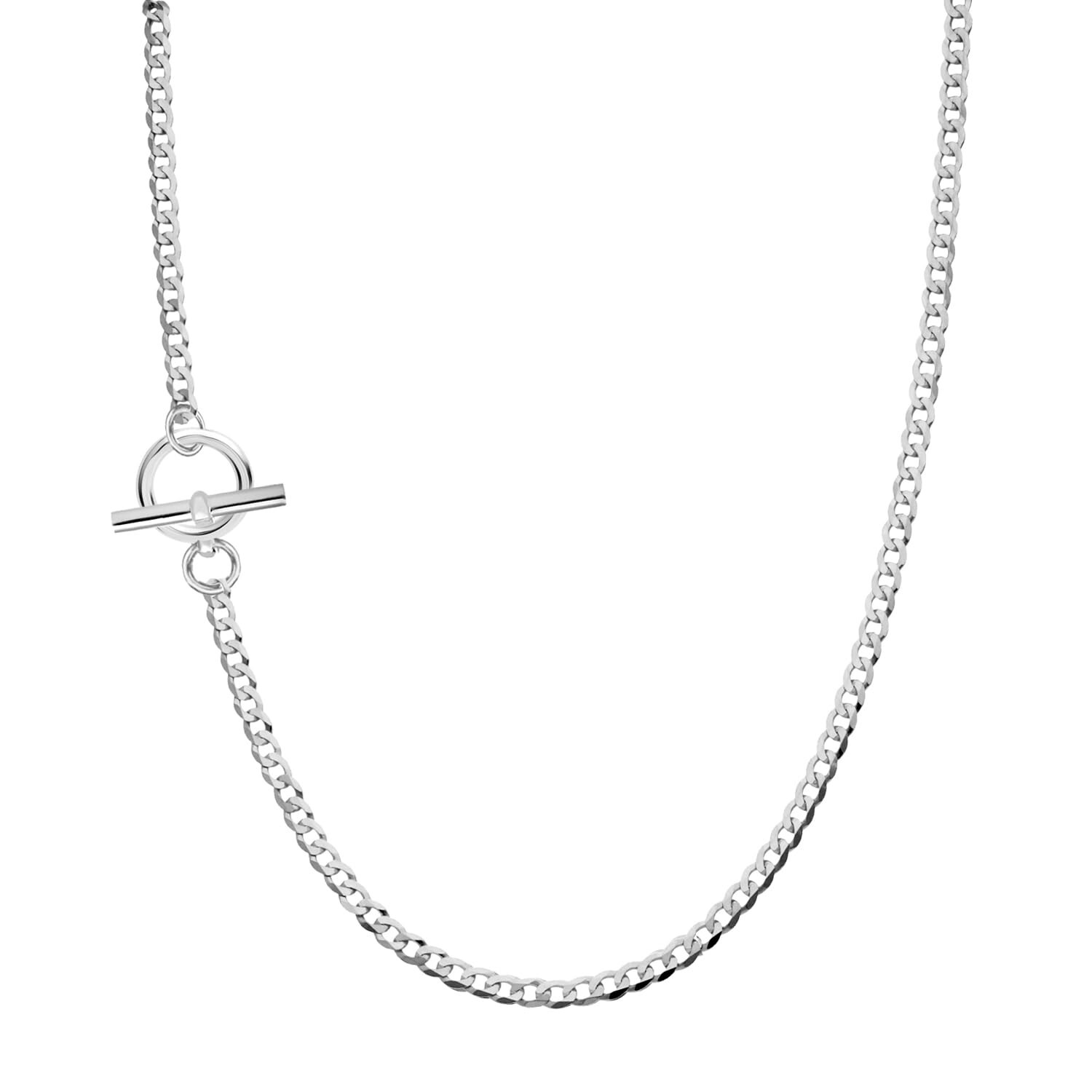 925 Sterling Silver Adjustable Toggle Clasp Lariat Y Necklace for Women 20 In