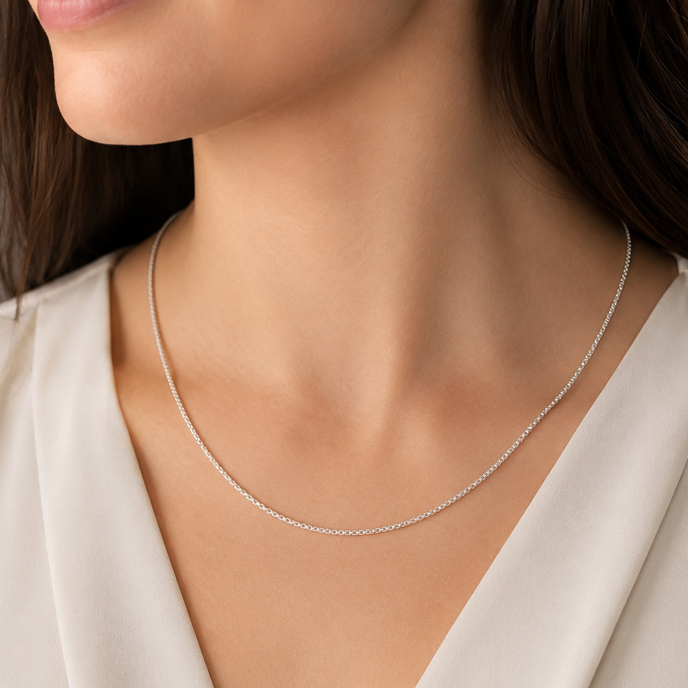 925 Sterling Silver Heavy Box Chain Necklace – 1.5mm