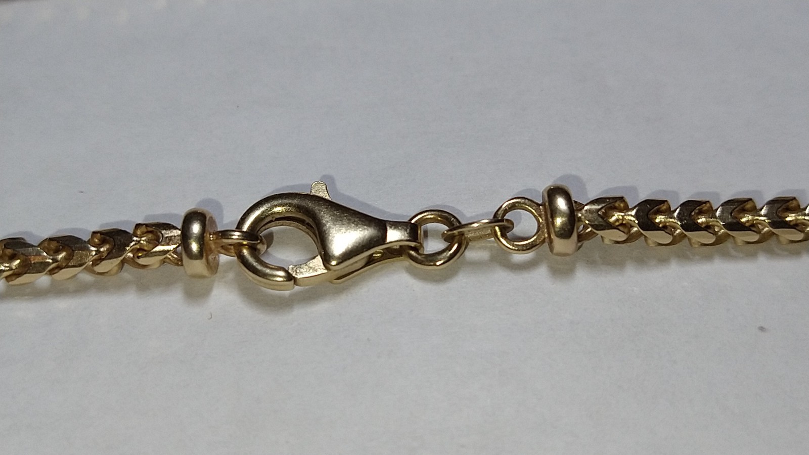 Solid 14k gold 3.4mm diamond-cut Italian franco chain 23.25 grams – 18″