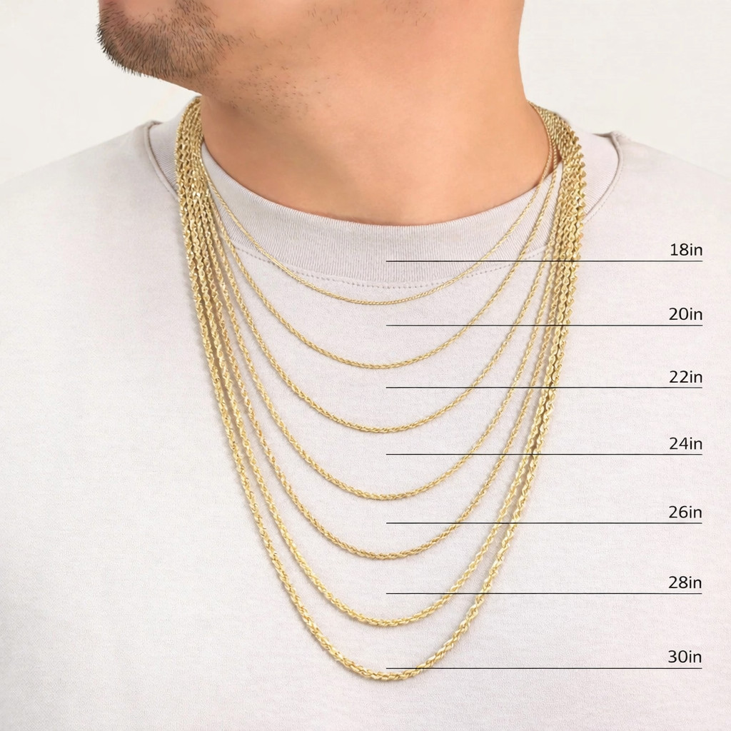 10k Solid Gold Miami Cuban Chain 2mm 3mm 4mm 5mm 18 20 22 24 inch Men Women