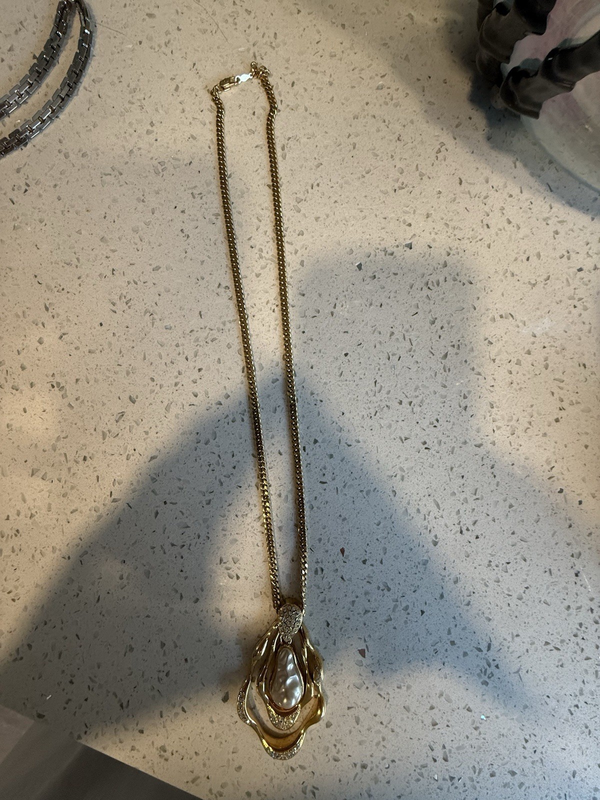 18 Karat Gold Field Nadri Necklace With Pendant