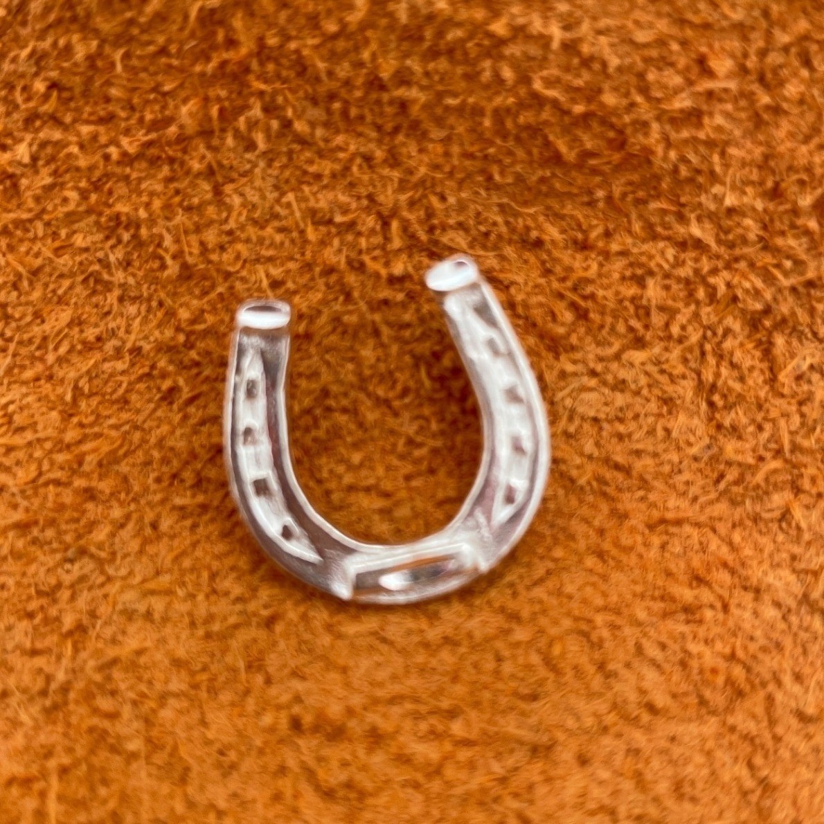 .925 Sterling Silver Unisex Adult OS Horseshoe Lucky Charm Pendant