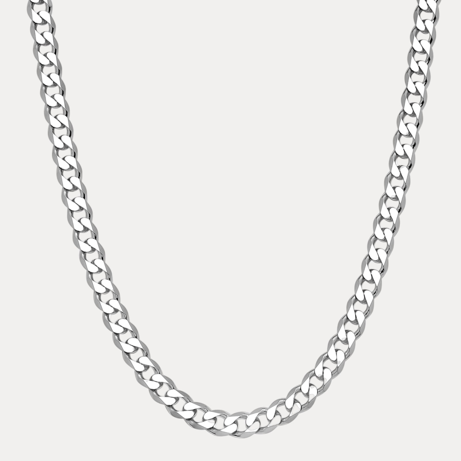 12mm Curb Link Chain – Real Solid 925 Sterling Silver Or 14k Gold Vermeil ITALY