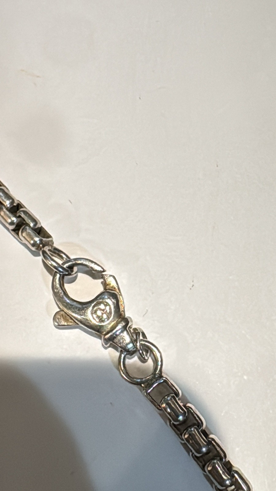 David Yurman Wave Dagger And 22in Box Chain W Dagger Pendant