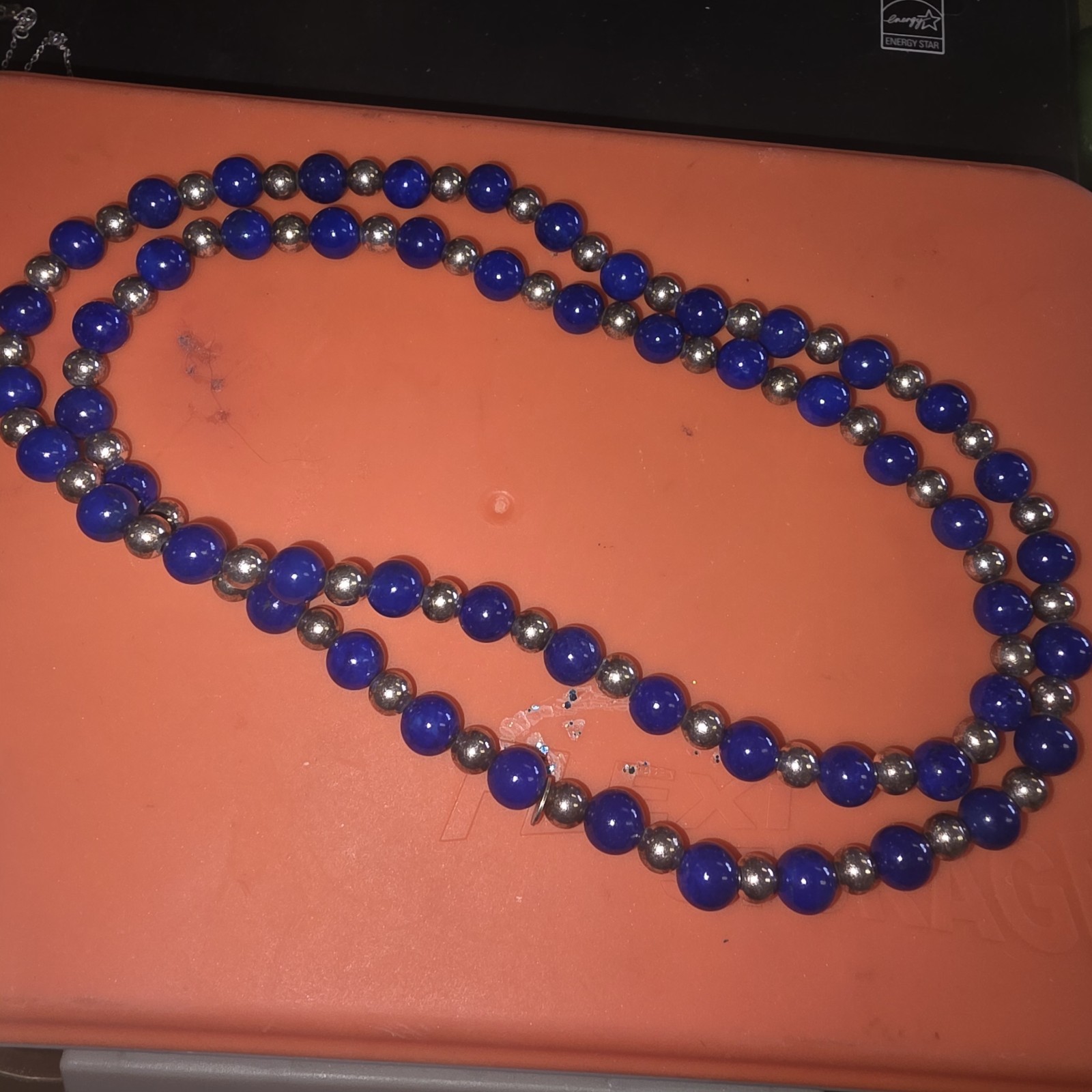 RARE Tiffany &Co Lapis Lazuli 29IN Long Necklace