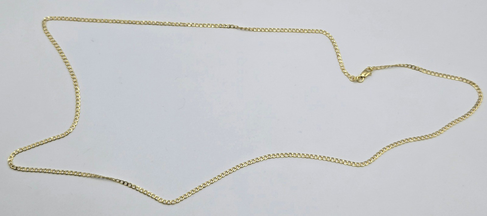 Solid 10K Yellow Gold Cuban Link 2mm Necklaces, 20″ 22″ 24″, Italy