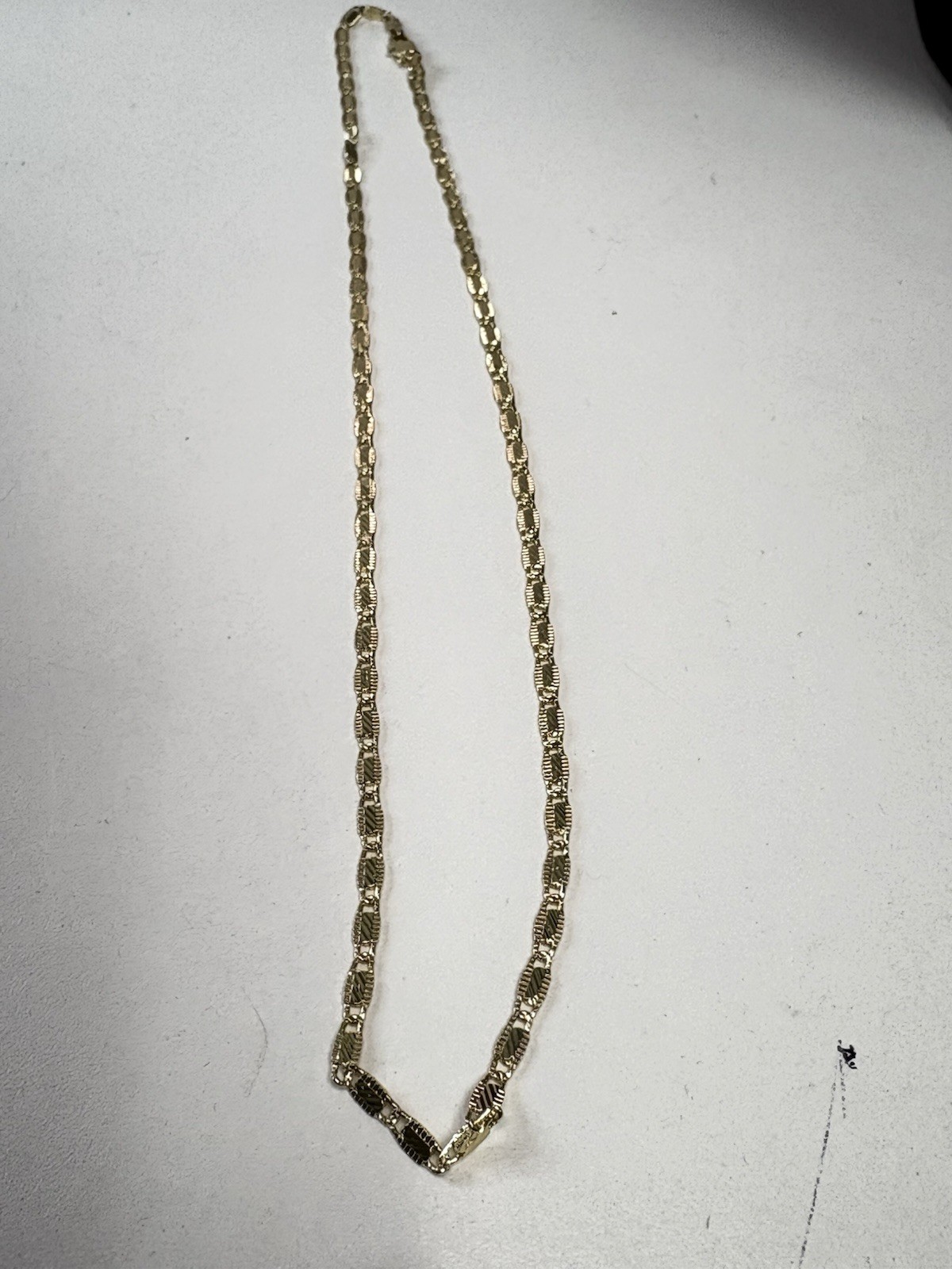 14k Gold Filled/Plated Valentino Chain Necklace ~ 18” ~ 2mm ~ 5.2 Grams ~ NEW