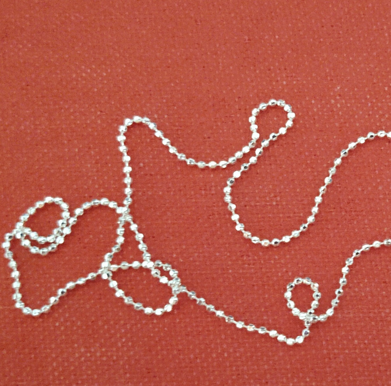 Diamond Cut Bead Chains (1.5mm*) 9″ to 36″ –Sterling Silver–Made in Italy [TH]