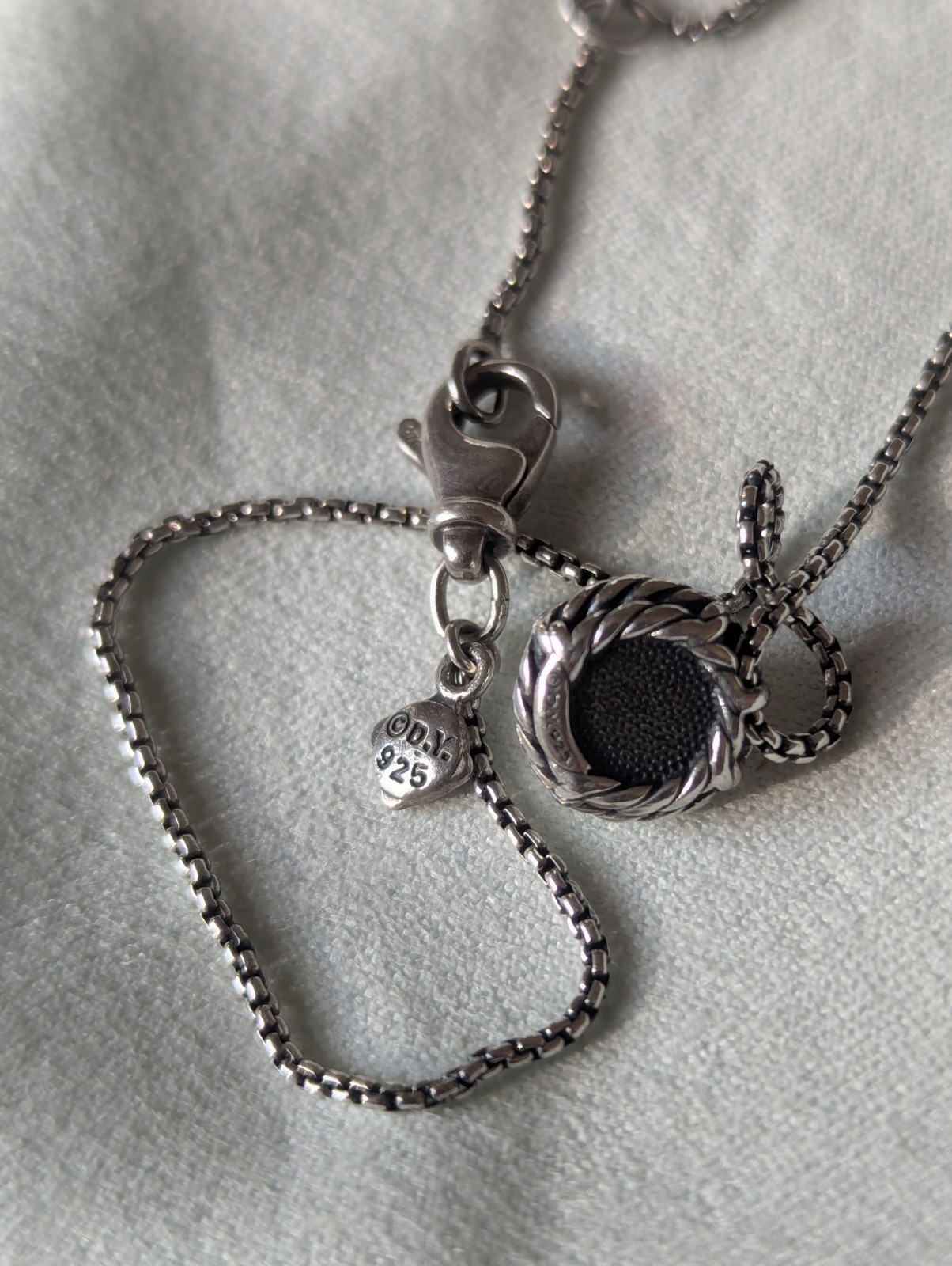 David Yurman Châtelaine Pendant Necklace with Cultured Freshwater Pearl
